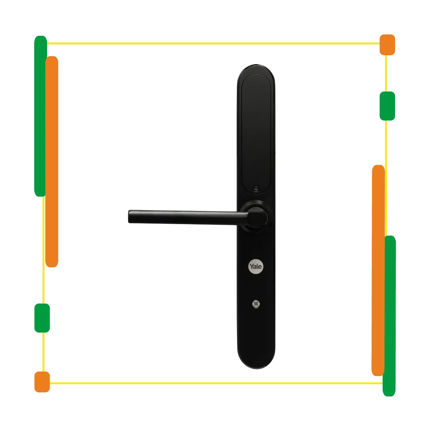 Cerradura Yale Digital Negra YSD100 Embutir 60mm - Imagen 7