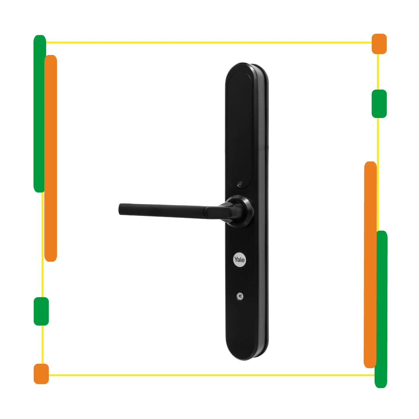 Cerradura Yale Digital Negra YSD100 Embutir 60mm - Imagen 5