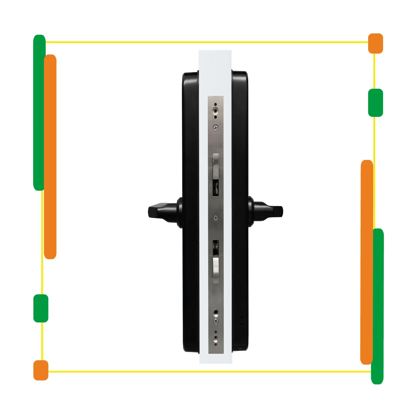 Cerradura Yale Digital Negra YSD100 Embutir 60mm - Imagen 4