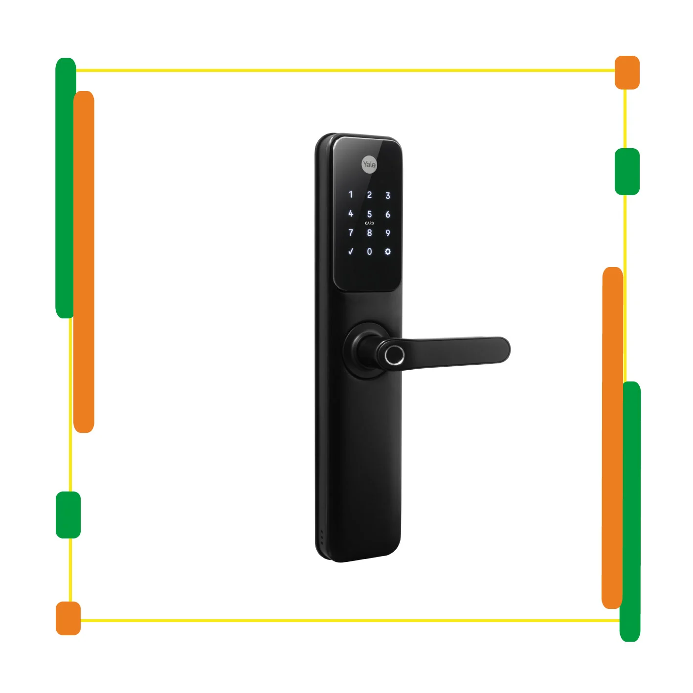 CERRADURA YALE YDM60 HUELLA + CLAVE + TARJETA - Imagen 3