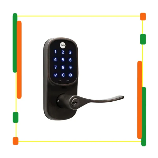 Kit Yale Real Living Manija Hub Negra Laton Antiguo - Imagen 4