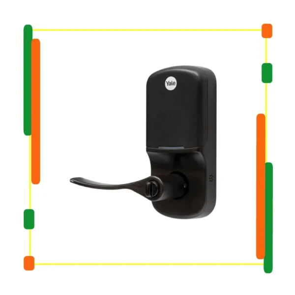 Kit Yale Real Living Manija Hub Negra Laton Antiguo - Imagen 5