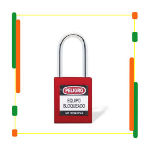 CANDADO YALE BLOQUEO GANCHO METÁLICO ROJO 0001174